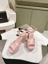 CC HIGH SANDAL LIGHT PINK CALFSKIN